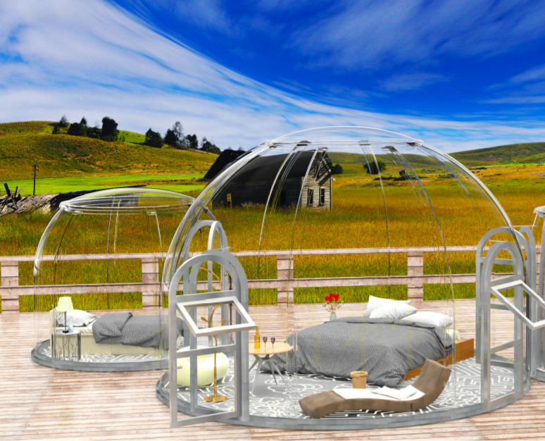 水晶宮透明星空房 助力文旅市場快速打造網紅打卡地